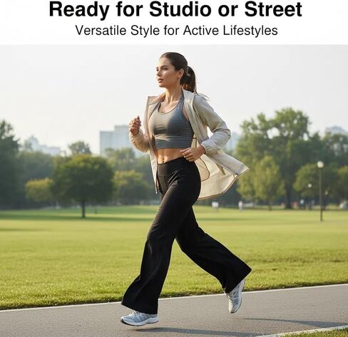 KINLONSAIR Women High Waist Yoga Pants Stretch Soft Straight Leg Bottoms,Size-Inclusive,Sizes S to XL,Inseam:28,30,32,34 in Kuwait