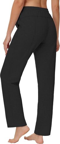 32"/34" Womens Tall Sweatpants Cotton Yoga Lounge Comfortable Athletic Open Bottom Pant for Tall Women with Pockets in Saudi Arabia