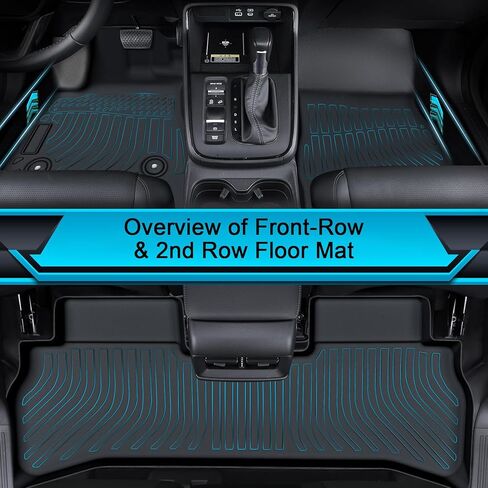Floor Mats for Chevrolet Chevy Trailblazer FWD 2021-2025 2026 & Cargo Liner (Only Fit for Cargo in Upper Deck Position), TPE Waterproof Non-Slip All Weather Protection Custom in Kuwait