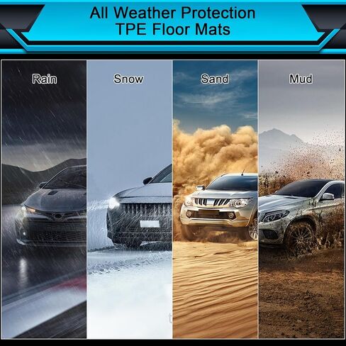 Floor Mats for Chevrolet Chevy Trailblazer FWD 2021-2025 2026 & Cargo Liner (Only Fit for Cargo in Upper Deck Position), TPE Waterproof Non-Slip All Weather Protection Custom in Kuwait