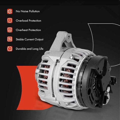 A-Premium Alternator Compatible with Porsche 911 2005-2006, Boxster 2005-2006, Cayman 2006, Carrera GT 2004-2005, 2.7L 3.2L 3.4L 3.6L 3.8L 5.7L, 12V 150A 6-Groove Pulley CW, Replace# 997-603-012-08 in Saudi Arabia