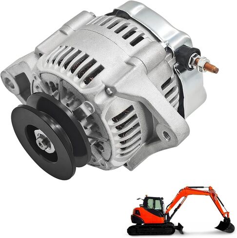 101211-8960 11730-64011 12V 40A المولد متوافق مع محرك كوبوتا V3800 V2607-CR-TE4 حفارة KX040-4 KX057-4 U55 U55-4 U48-4 استبدال # 101211-8962 1J730-64010 101211-8961 in Kuwait