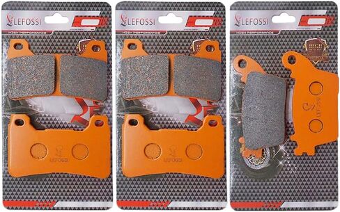 Front and Rear Carbon Fiber Brake Pads Compatible with Fit for Honda cbr 600 rr 1000RR CBR600RR 2007-2011 CBR1000RR 2006 2007 2008 2009 2010 2011 2012 2013 2014 2015 FA390F FA436R in Saudi Arabia