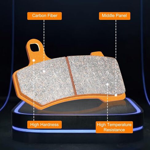 Front and Rear Carbon Fiber Brake Pads Compatible with Fit for Honda cbr 600 rr 1000RR CBR600RR 2007-2011 CBR1000RR 2006 2007 2008 2009 2010 2011 2012 2013 2014 2015 FA390F FA436R in Saudi Arabia