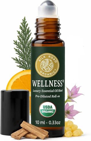 Organic Tea Tree Essential Oil Roll On, 100% Pure USDA Certified – Healthy Skin, Hair, Toenails, Feet - 10 ml Roller by Silk Road Organic - Always Pure, Always Organic in Kuwait
