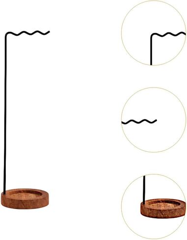 Wind Chime Stand, Wreath Stand Hanger, Hanging Plant Stand Rack, Holder for Indoor Home Decor (black) in Saudi Arabia