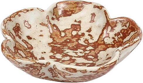 صينية مجوهرات من السيراميك، صينية حلية صغيرة، منضدة جمالية، ديكور الغرفة، حامل حلقة على شكل زهرة، وعاء طبق مجوهرات فريد من نوعه لهدايا عيد الميلاد للنساء (سيينا) in Kuwait