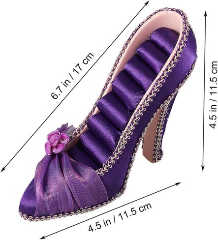 High Heel Jewelry Holder Shoe Ring Holders High-Heeled Earring Organizer Shoe Ring Rack Display Stand in Saudi Arabia