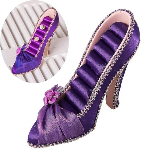 High Heel Jewelry Holder Shoe Ring Holders High-Heeled Earring Organizer Shoe Ring Rack Display Stand in Saudi Arabia