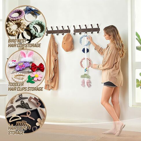 منظم حامل عصابات الرأس 4 قطع من Sokfone للفتيات، منظم تخزين عصابات الشعر للتعليق على الباب للنساء، إكسسوارات الشعر، مثالي للخزانة، والنوم، وديكور غرفة النوم (أبيض) in Kuwait
