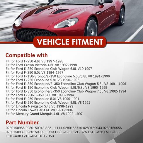 8 قطعة حاقن الوقود 0280150718 مناسب لفورد F150 F250 F350 E150 E250 E350 إكسبيديشن موستانج مناسب لينكولن نافيجيتور تاون مناسب لميركوري جراند ماركيز in Saudi Arabia