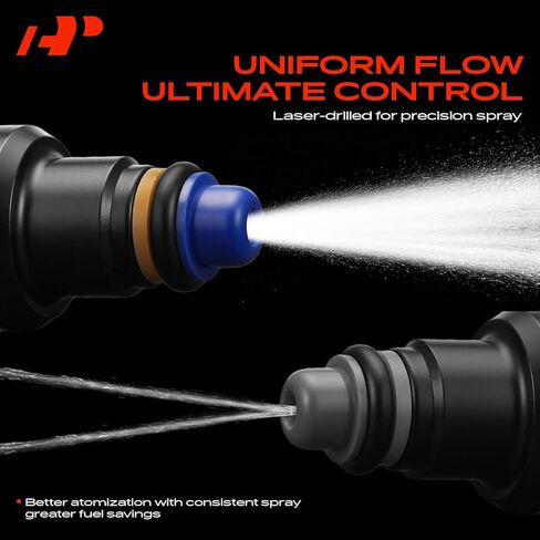 A-Premium 4 Holes Set of 8 Fuel Injectors Compatible with Volvo XC90 2005-2011, S80 2007-2010, 4.4L, Replace# 86536080 in Saudi Arabia