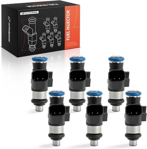 A-Premium 4 Holes 6 Pcs Fuel Injectors Compatible with Ford F-150 2018-2020, Explorer 2020-2021/2023, Transit-150/Transit-250/Transit-350/Transit-350 HD/Police Interceptor Utility 2020-2023, 3.3L 3.5L in Saudi Arabia