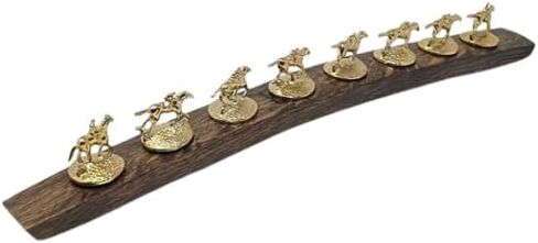 Barrel-Art bourbon stopper holder/Whiskey cork display/Fits Blanton's stoppers/with Metal (Natural) in Kuwait