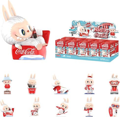 POP MART The Monsters Coca-Cola Series, 10PCs Blind Box Figures, Random Design Action Figures Collectible Toys Home Decorations, Holiday Birthday Gifts, Whole Set in Saudi Arabia