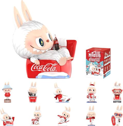 Pop Mart سلسلة Monsters Coca-Cola ، وشخصيات Blind Box ، وأشكال التصميم العشوائي ، والألعاب القابلة للتحصيل ، ديكورات المنزل ، وهدايا عيد ميلاد العطلات ، صندوق واحد in Kuwait