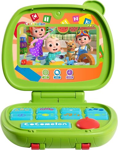 CoComelon Sing and Learn Laptop Toy for Kids, Lights, Sounds, and Music Encourages Letter, Number, Shape, and Animal Recognition, Officially Licensed Kids Toys for Ages 18 Month by Just Play in Kuwait
