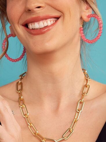 ZENZII Glass Beaded Hoop Earring in Saudi Arabia