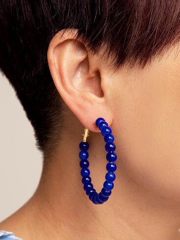 ZENZII Glass Beaded Hoop Earring in Saudi Arabia