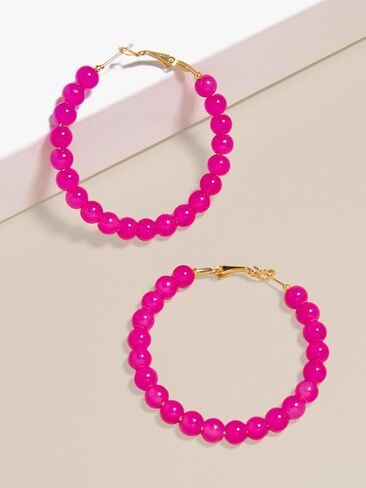 ZENZII Glass Beaded Hoop Earring in Saudi Arabia