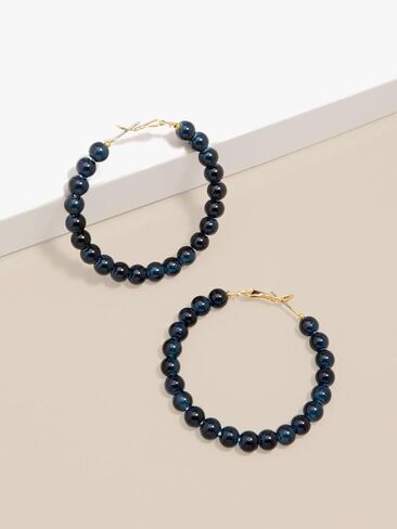 ZENZII Glass Beaded Hoop Earring in Saudi Arabia
