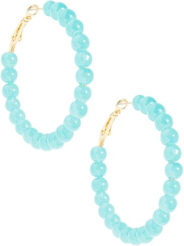 ZENZII Glass Beaded Hoop Earring in Saudi Arabia