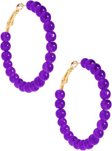 ZENZII Glass Beaded Hoop Earring in Saudi Arabia
