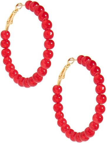 ZENZII Glass Beaded Hoop Earring in Saudi Arabia