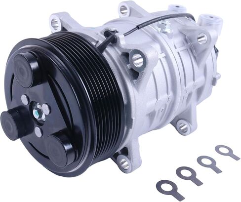 A/C Compressor w/Clutch 18-10158-19 Compatible with Seltec Compatible with Valeo 103-56120 Compatible with Carrier Transicold TM16 12V 8 Groove 2521195 in Saudi Arabia