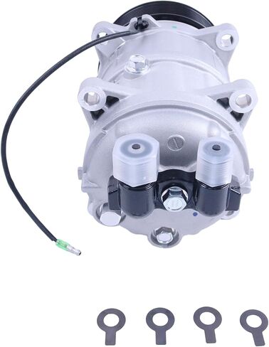 A/C Compressor w/Clutch 18-10158-19 Compatible with Seltec Compatible with Valeo 103-56120 Compatible with Carrier Transicold TM16 12V 8 Groove 2521195 in Saudi Arabia
