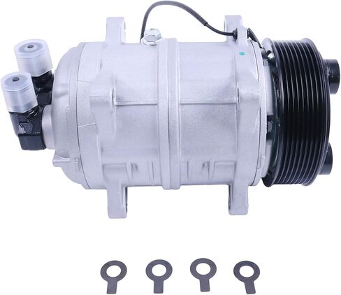 A/C Compressor w/Clutch 18-10158-19 Compatible with Seltec Compatible with Valeo 103-56120 Compatible with Carrier Transicold TM16 12V 8 Groove 2521195 in Saudi Arabia