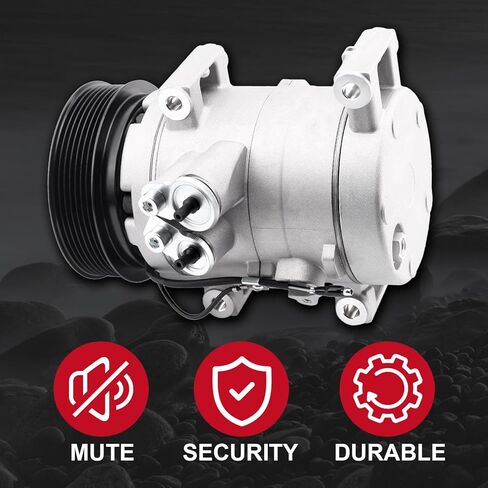 AC Compressor Assembly Compatible with Tacoma 2005 2006 2007 2008 2009 2010 2011 2012 2013 2014 2015 2.7L 4.0L Replaces 88320-04060 Pre-filled with Compressor Oil in Kuwait