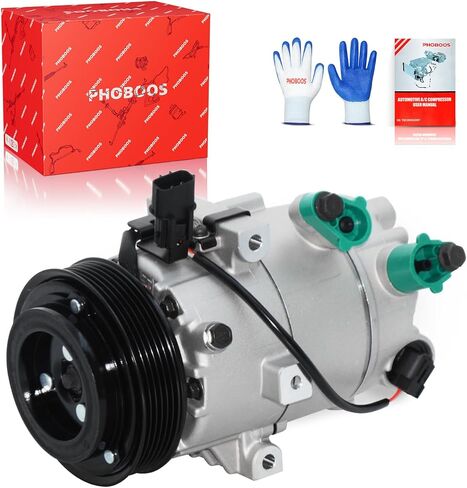 PHOBOOS A/C Compressor with Clutch Compatible with Hyundai Elantra 2017-2020, L4 2.0L. Fast Cooling, Low Noise, Easy Installation, Ref. CO 29339C in Kuwait