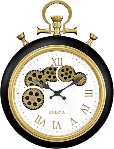 Bulova Clocks C3390 Conductor, Wall Pocket Watch, Moving Gears in Saudi Arabia