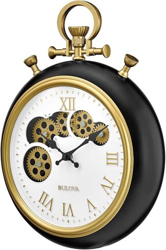 Bulova Clocks C3390 Conductor, Wall Pocket Watch, Moving Gears in Saudi Arabia