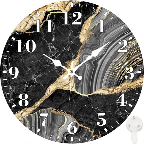 ساعة حائط مستديرة من Identiy تعمل بالبطارية الصامتة، أرجواني Galaxy Starry Sky 12 بوصة غير موقوتة سهلة القراءة عرض ساعة حائط تناظرية مستديرة ديكور للمكتب وغرفة النوم وغرفة المعيشة والمطبخ in Kuwait