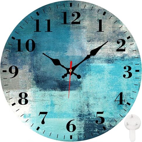 Identiy Round Wall Clock Silent Battery Operated, Purple Galaxy Starry Sky 12 Inch Non-Ticking Easy to Read Display Round Analog Wall Clock Decorative for Office,Bedroom,Living Room and Kitchen in Saudi Arabia