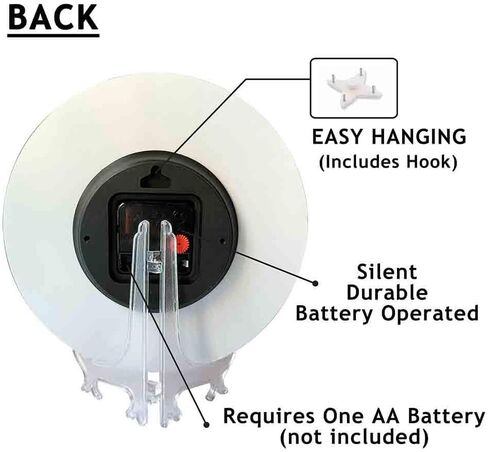 هريرة تلعب مع ساعة حائط على شكل فراشة تعمل بالبطارية، ساعة حائط لطيفة على شكل مخلب قطة لطيفة للخدش، ساعة حائط صامتة غير موقوتة ذات جودة كوارتز 10 بوصة، ساعة مستديرة سهلة القراءة للمكتب المنزلي in Kuwait