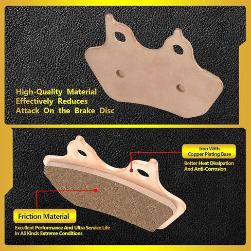 Sintered Disc Brake Pad For Harley Davidson 00-07 Dyna Series, Touring Series, Softail Series, 00-03 Sportster Series, 02-05 V-Rod (1 Set) in Saudi Arabia