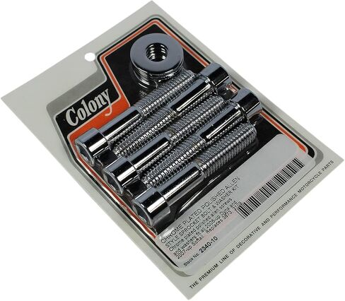 Colony Rear Pulley Bolt Kit 3 Pieces, Steel, Zinc Finish, Round Shape, Powersports Fasteners, ATV UTV Motorcycle Applications in Kuwait