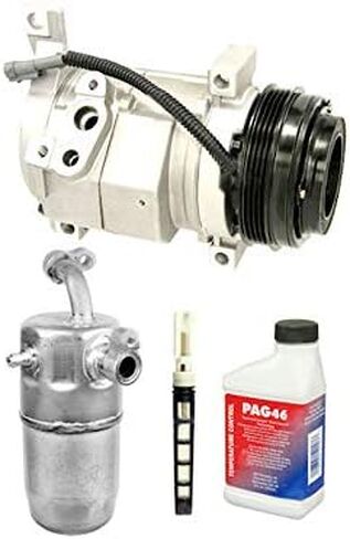 A/C Compressor Kit - with Compressor, Accumulator, Orifice Tube, Oil, and O-Rings - Compatible with 2001-2006 Chevy Silverado 2500 HD in Saudi Arabia