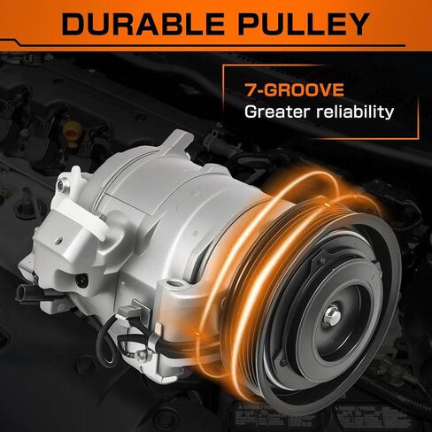 Air Conditioner AC Compressor Compatible with Honda Accord 2008-2012 2.4L Crosstour 2012-2015 2.4L with Clutch Replacement for 38810-R40A01 158333 157333 CO 11224C in Saudi Arabia