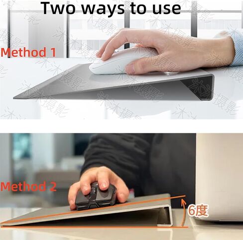 New Ergonomic Mouse Pad 6-Degree Tilt, Aluminum Alloy, 2 Ways to Use, Completely Relax Your Wrist in Saudi Arabia