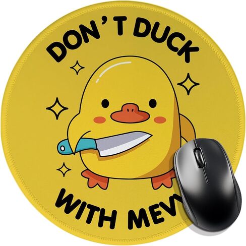Don't Hide with Me,Funny Mouse Pad (Round),Comfortable and Non-Slip,Suitable for Laptop Games,Gifts for Duck Lovers,Friends, Lovers,Homework and Office in Kuwait