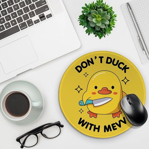 Don't Hide with Me,Funny Mouse Pad (Round),Comfortable and Non-Slip,Suitable for Laptop Games,Gifts for Duck Lovers,Friends, Lovers,Homework and Office in Kuwait