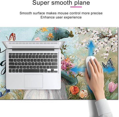 لوحة ماوس ألعاب Hello Spring Gnome مقاس XL مقاس 31.5x11.8 بوصة غير قابلة للانزلاق ولوحة حماية لسطح المكتب وبساط دياتوميت كبير لملحقات المنزل والمكتب in Kuwait