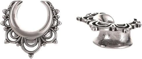 TURTLEDOVE Saddle Gauges Ear Plugs, Stainless Steel Ear Plugs Tunnels for Ears lobe Expander Piercing Body Jewelry in Saudi Arabia