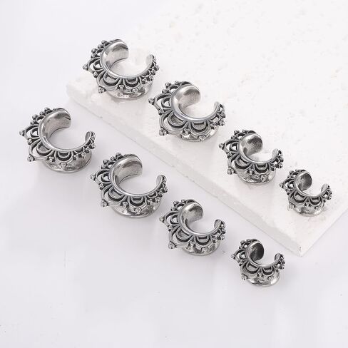 TURTLEDOVE Saddle Gauges Ear Plugs, Stainless Steel Ear Plugs Tunnels for Ears lobe Expander Piercing Body Jewelry in Saudi Arabia