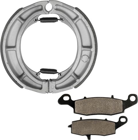 Caltric Front Brake Pads & Rear Shoes Compatible with Suzuki Vl800 Vl-800 Intruder 800 Volusia 2001-2004 in Saudi Arabia