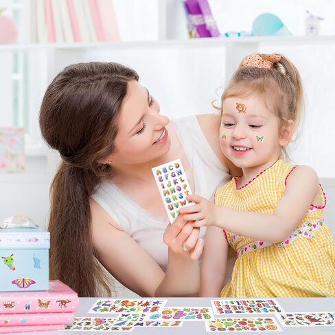 3D Stickers for Kids Toddlers 550+ Vivid Puffy Kids Stickers 24 Different Sheets, Colored 3D Stickers for Boys Girls Teachers, Reward, Craft Scrapbooking in Kuwait